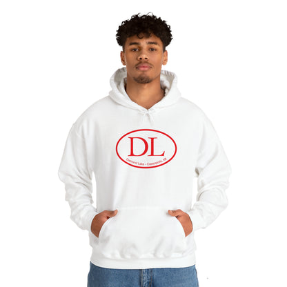 Diampnd Lake Oval Logo  Red Unisex Heavy Blend™ Hooded Sweatshirt