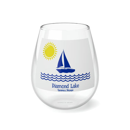 Diamond Lake Stemless Wine Glass, 11.75oz