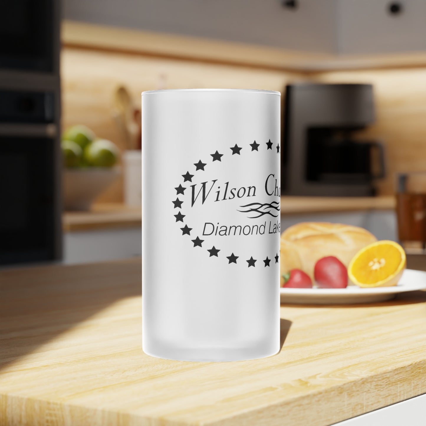 Wilson Channel Frosted Glass Beer Mug