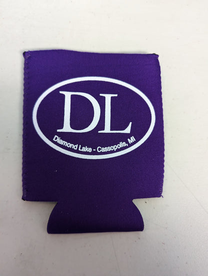 Diamond Lake DL Oval Logo Koozie