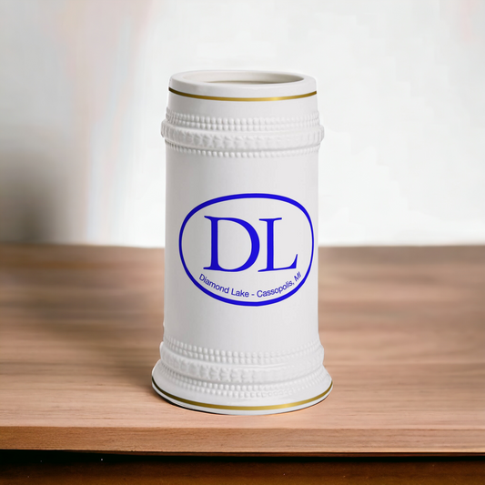 Diamond Lake Oval Logo Beer Stein Mug