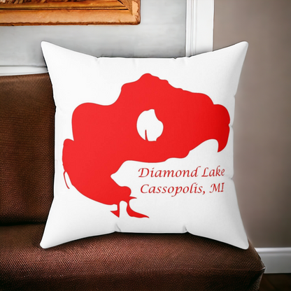 Diamond Lake Spun Polyester Square Pillow