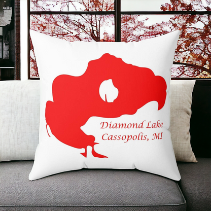 Diamond Lake Spun Polyester Square Pillow