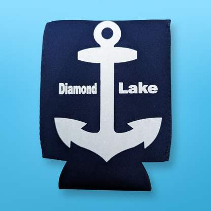 Diamond Lake Anchor Logo Koozie