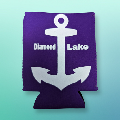 Diamond Lake Anchor Logo Koozie