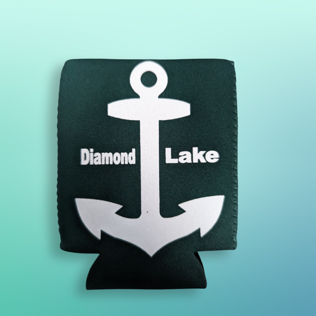 Diamond Lake Anchor Logo Koozie