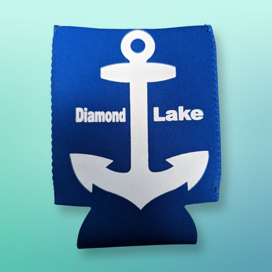 Diamond Lake Anchor Logo Koozie